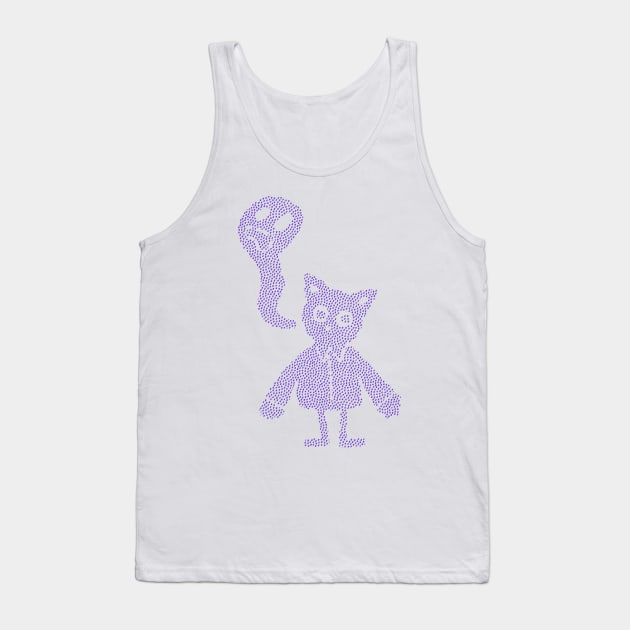 Ghostly Cat Tank Top by le_onionboi